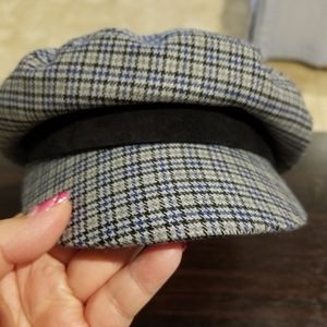 RAG & BONE Fisherman Hat Check with Suede Trim NWT